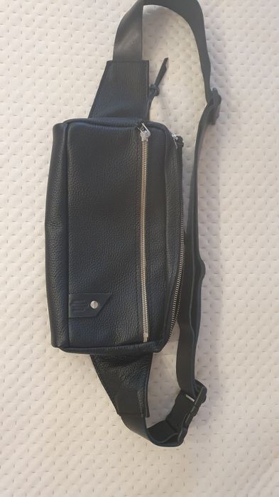 Бананка Poliakov_leather neo Boombag