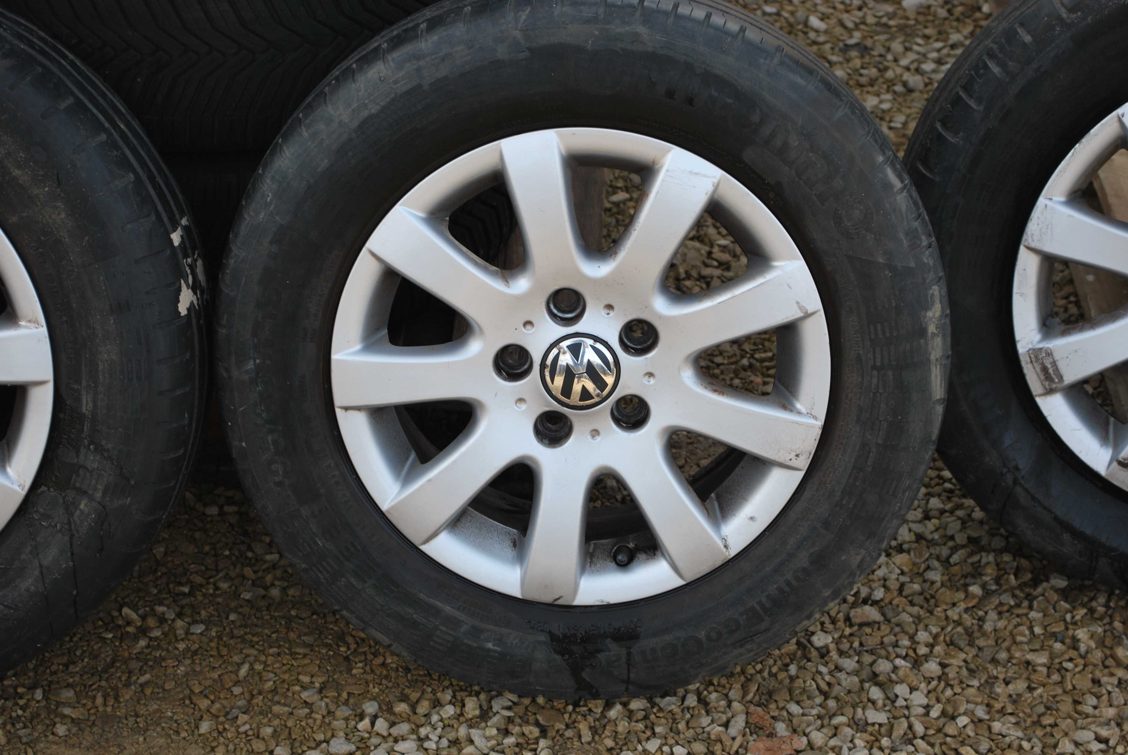 Koła 195/65 R15 5x112 Oryginalne Alufelgi + opony  VW Golf