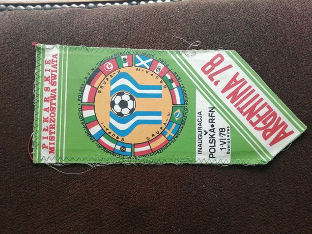 Argentyna 1978r proporczyk Mistrzostwa Świat Polska -RFN