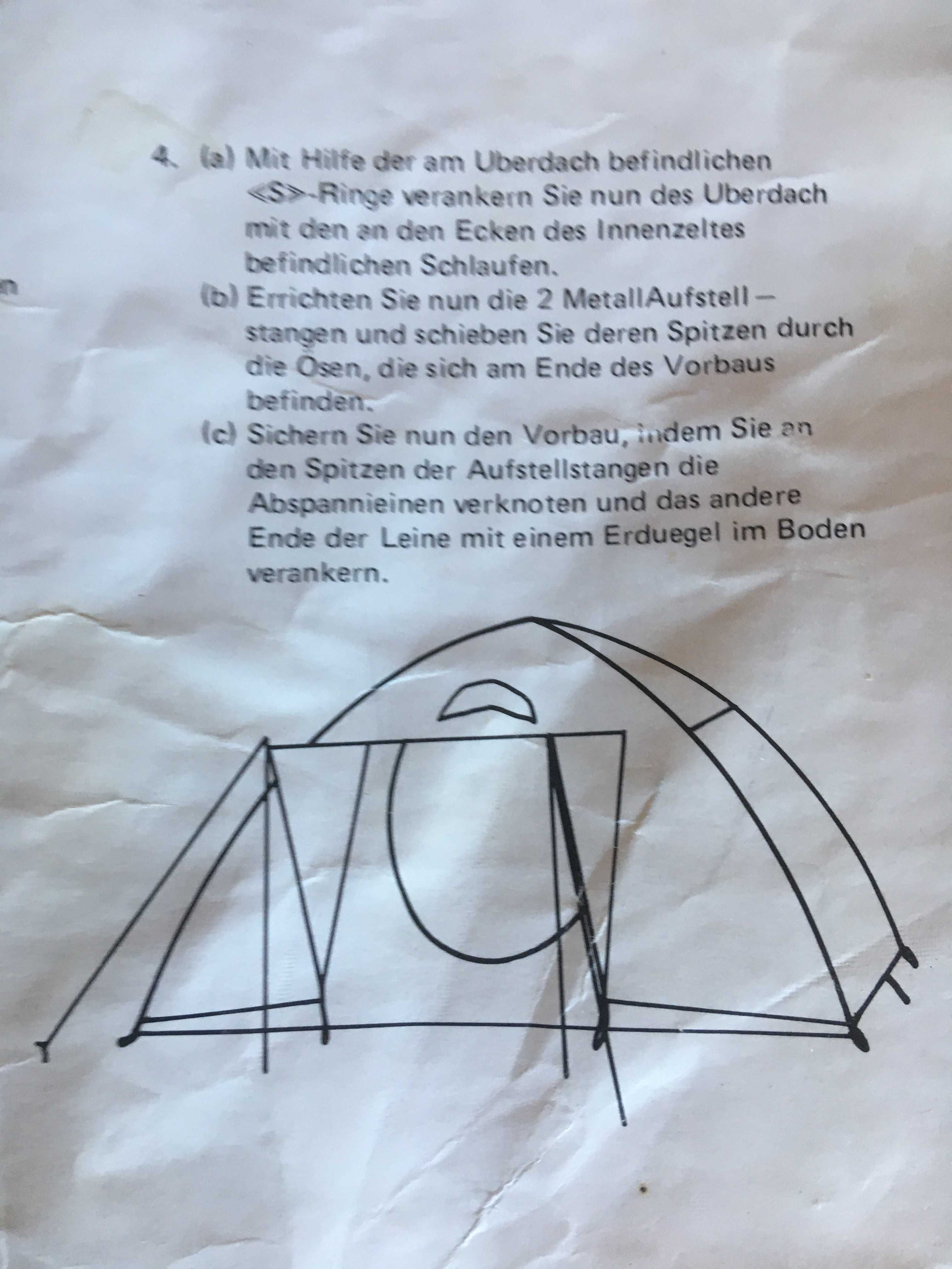 Namiot Niemiecki z podwójnym dachem