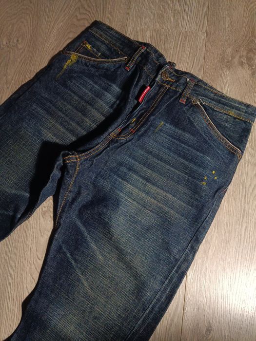 Dsquared2 loose salvage селвидж джинсы бегги ск8 реп авангард гранж