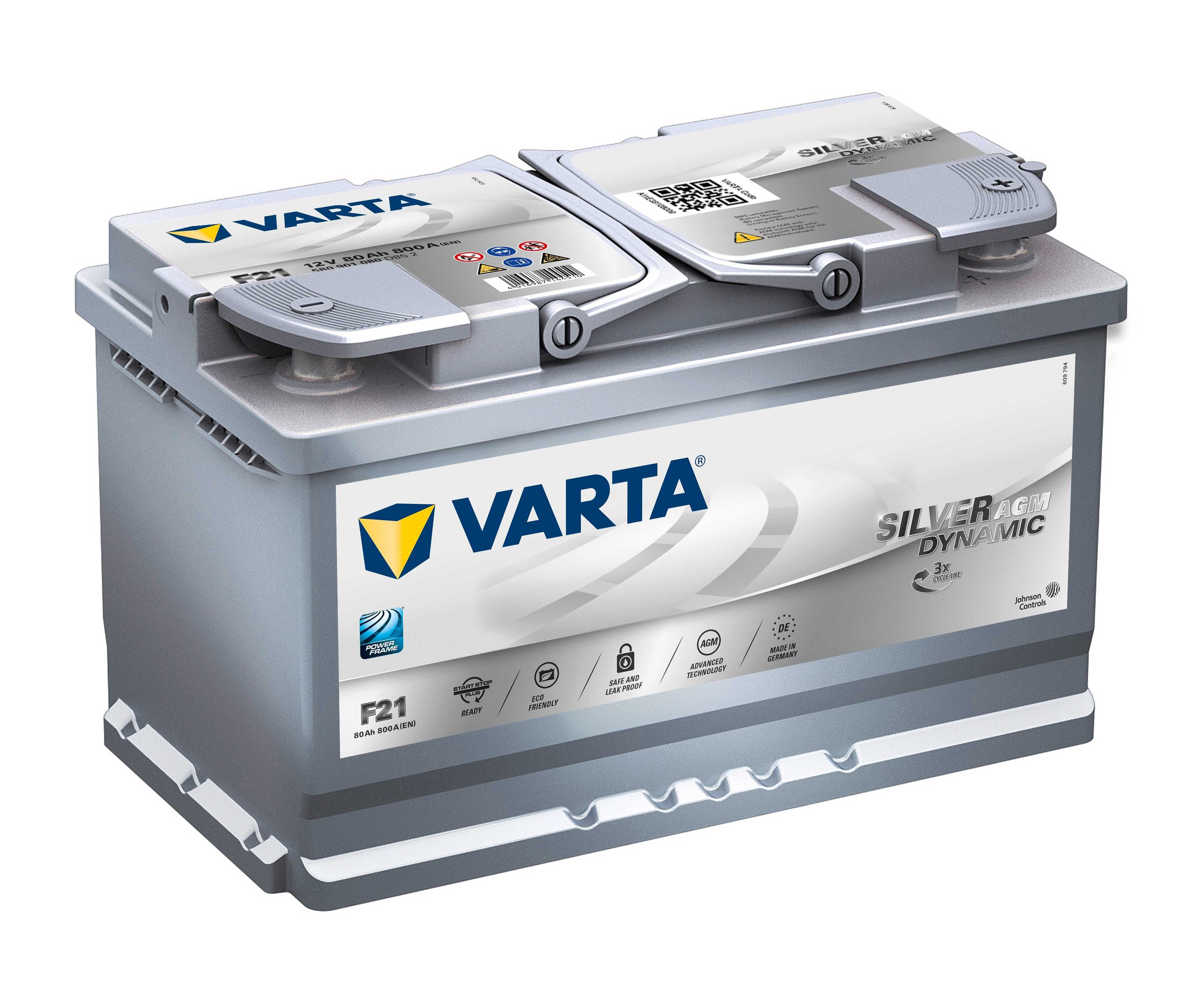 Akumulator VARTA AGM A6 80Ah 800A START-STOP Południowa 25A