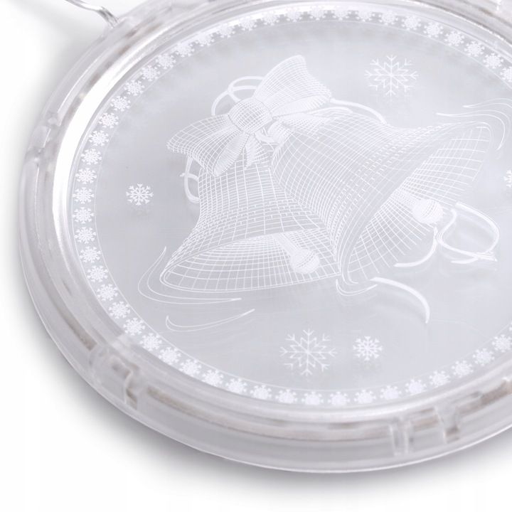 Okienna ozdoba Led witraż światełka dzwoneczki Boże narodzenie lampki