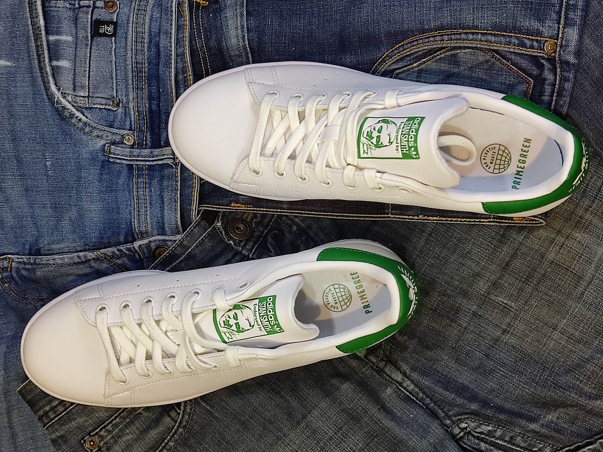 Оригінальні білі кросівки осінні Adidas Stan Smith оригінал кеди осень
