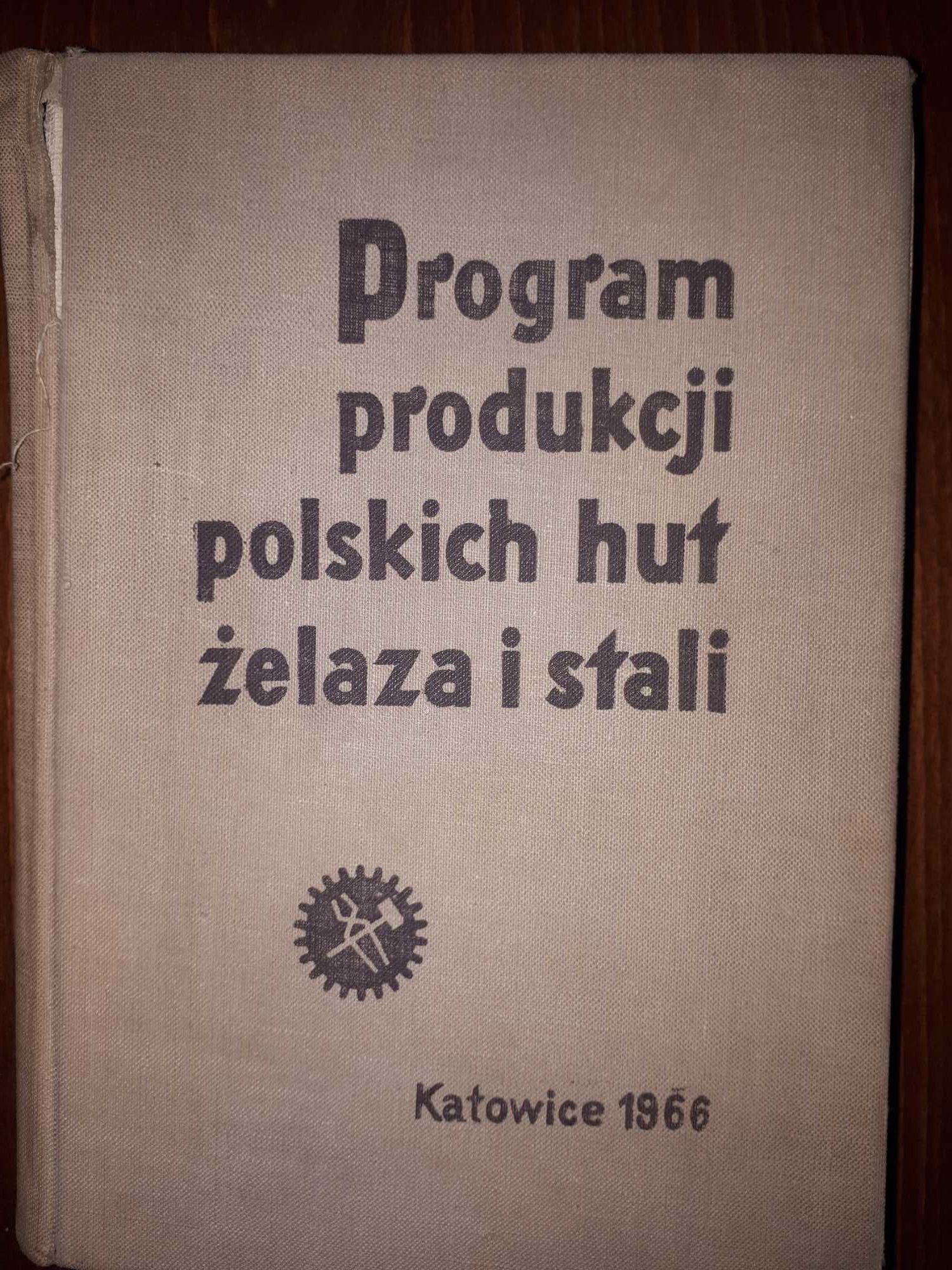 Książka Program produkcji polskich hut żelaza i stali 1966 naukowa