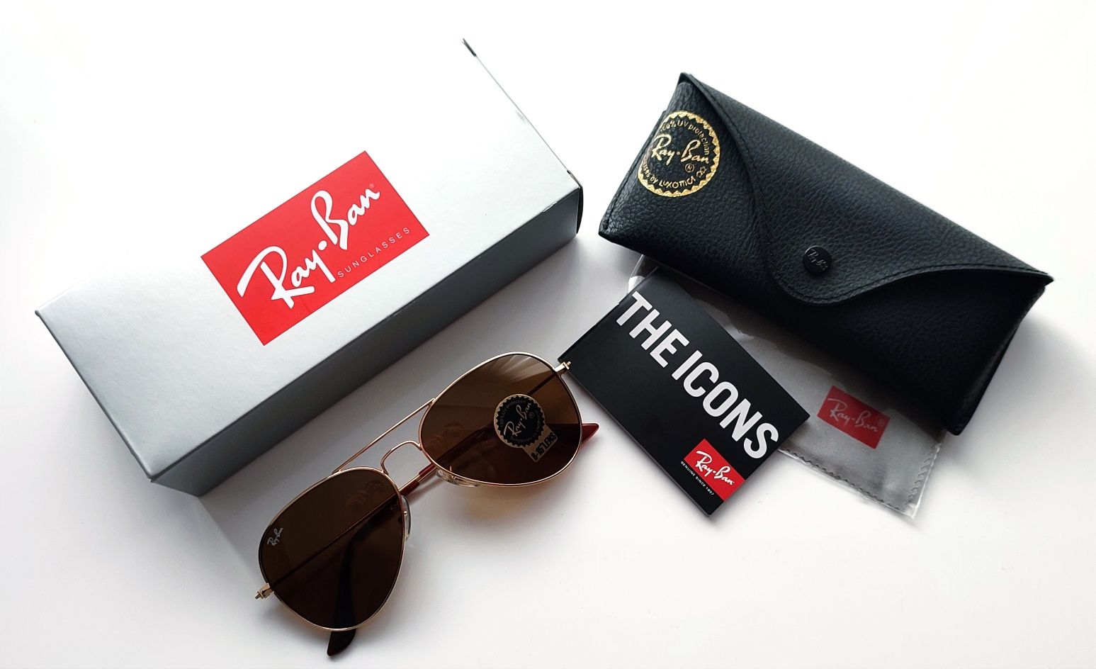 Ray-Ban Aviator 3025 gold brown