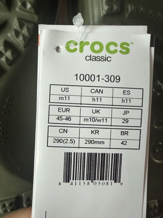 Crocs klapki męskie r. 45-46 m11 NOWE Khali Nowe
