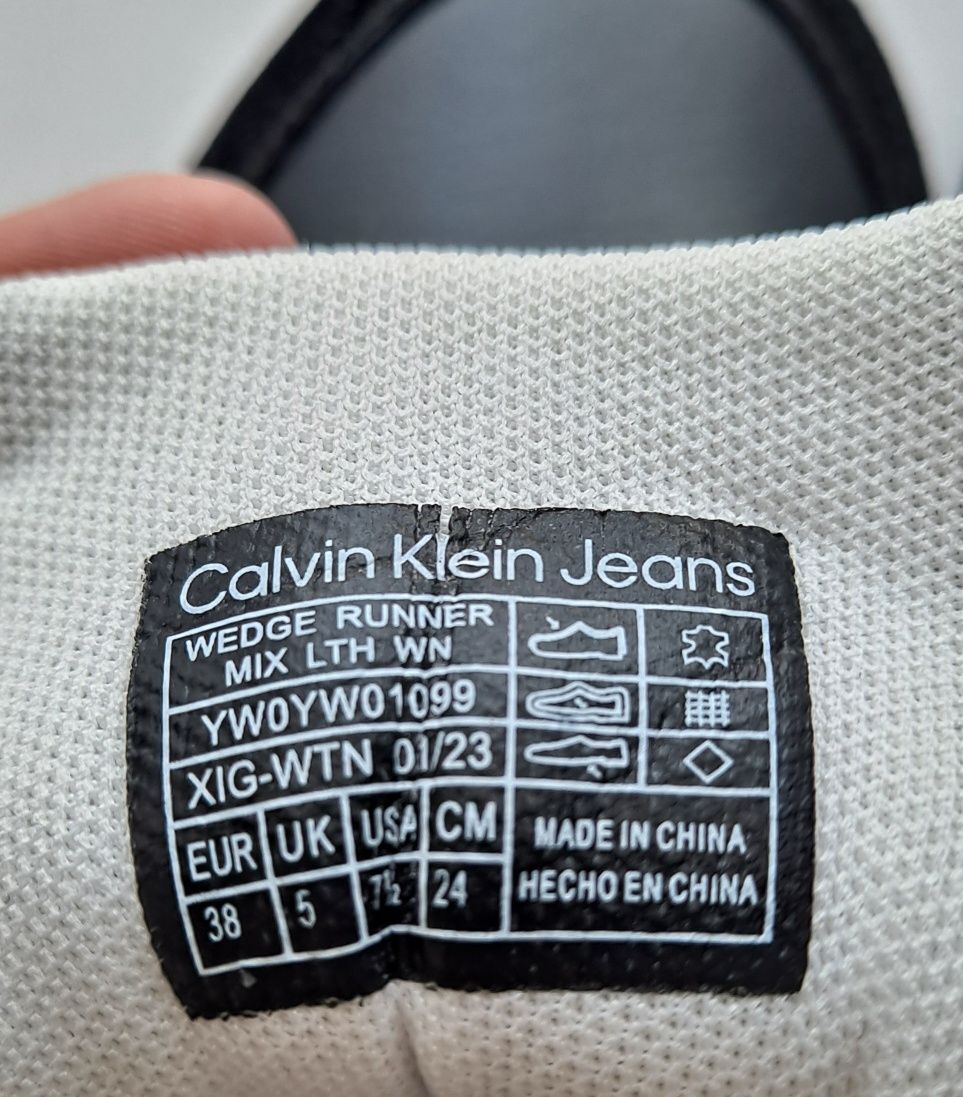 Buty sneakersy Calvin Klein 38,na gwarancji