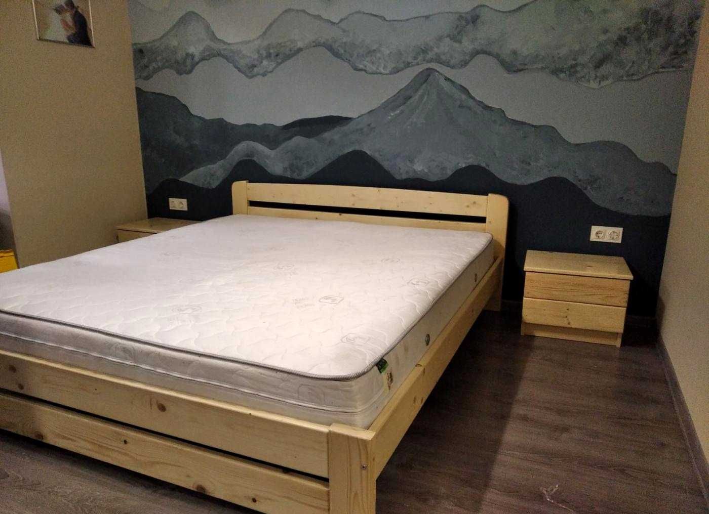 Ліжко Вегас масив дерева сосна з ламелями.Кровать з сосни.Гарантія