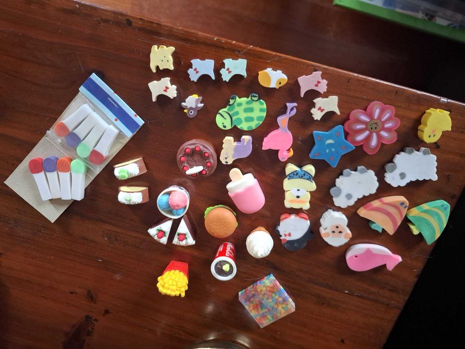 Borrachas miniaturas