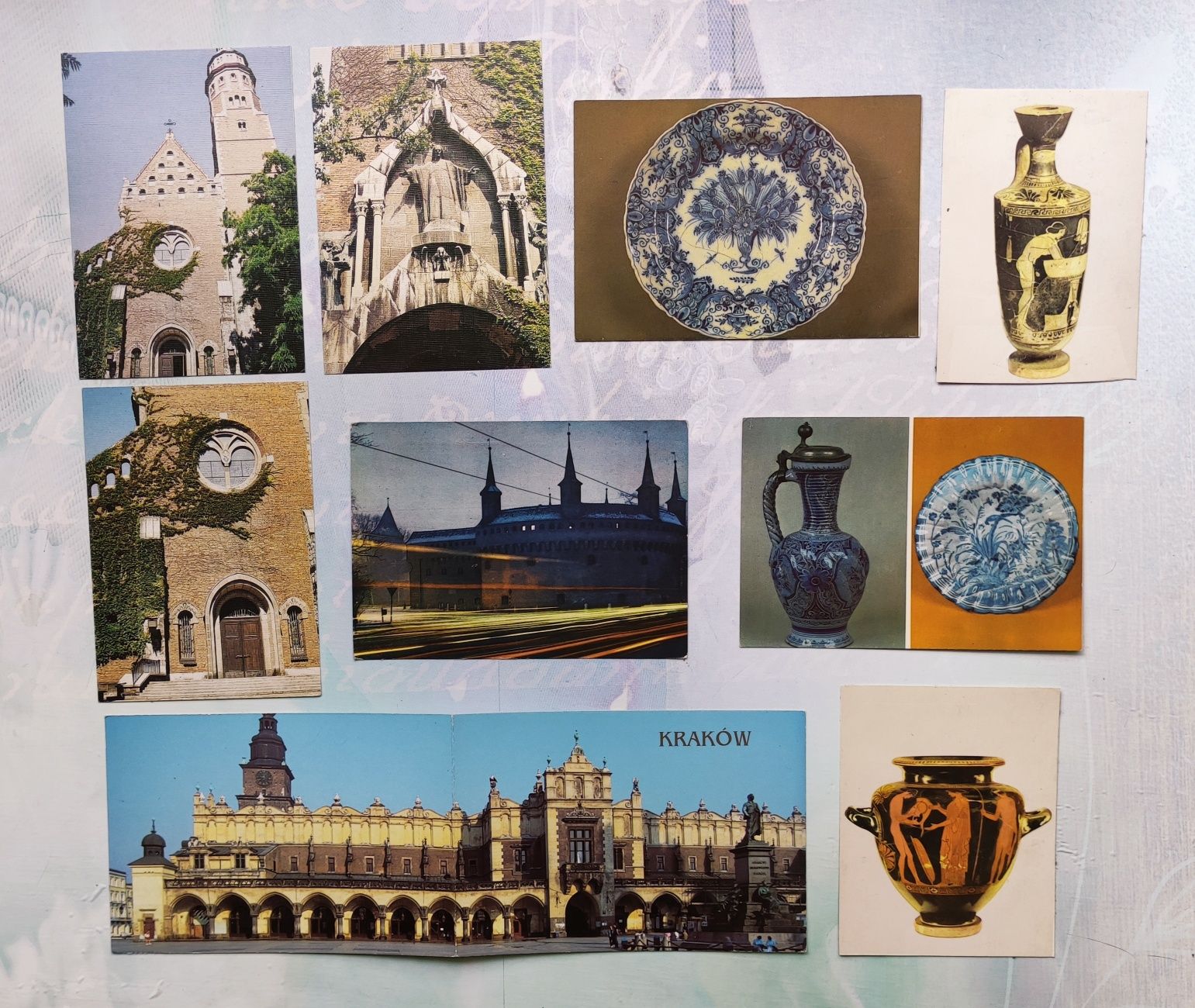 39 pocztówek z Krakowa, widokówki Kraków i Wawel