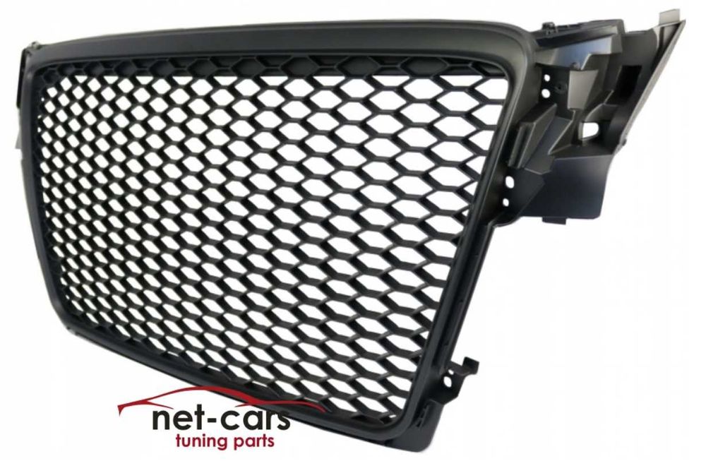 Grill AUDI A4 B8 08-11 wzór RS czarny mat