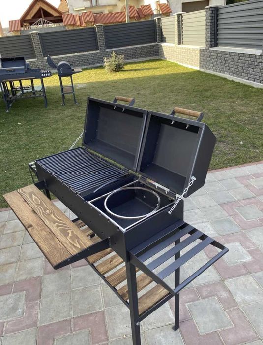 Мангал з решіткою для гриля метал 5 мм на 13 шампурів + ПОДАРУНОК