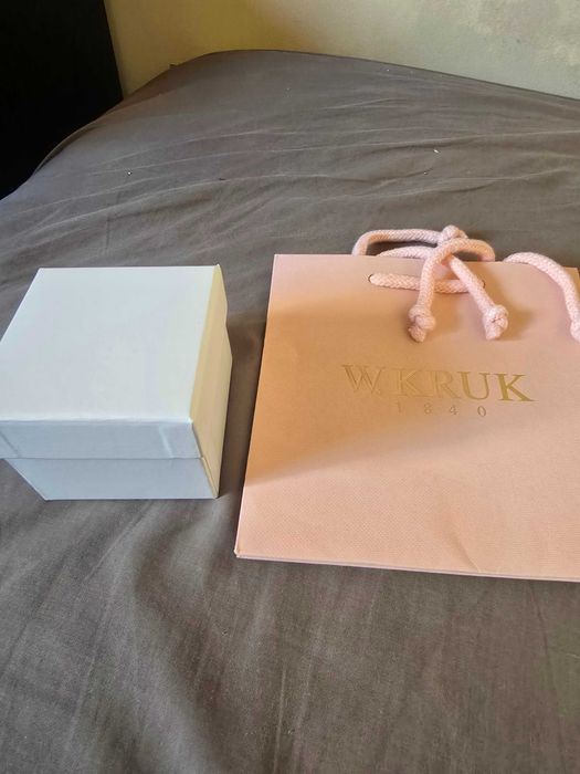 Pierścionek zaręczynowy złoty jedyny W. Kruk. Rozmiar 12. 0,25ct.