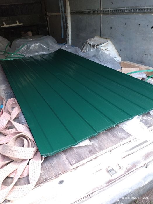 Профнастил некондиция зелёный 75шт