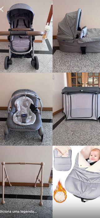 Best Friend Chicco/Carrinho/Alcofa/Espreguiça./Ginasio/Parque/SacoTerm