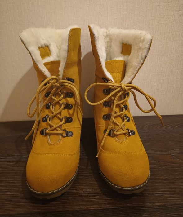 Сапоги Ботинки Черевики замшеві 37-38 розмір