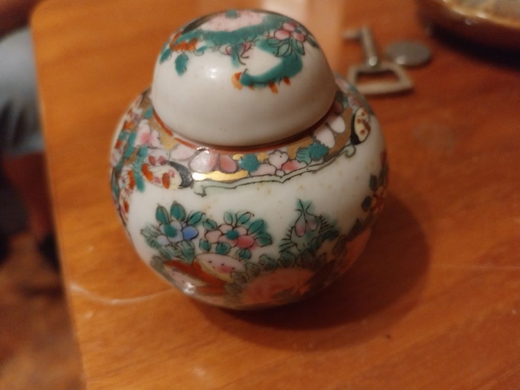 Porcelana antyk pojemnik porcelanowy na imbir chiński wzor
