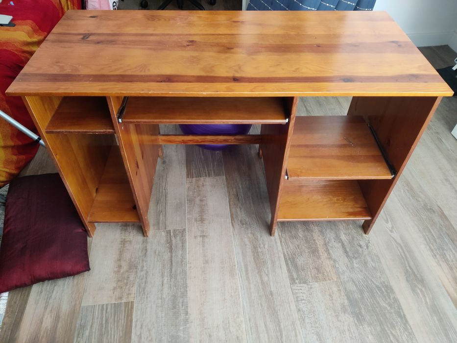 secretaria madeira maciça