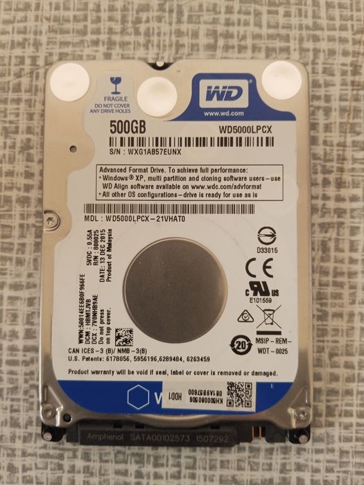 Sprawny dysk twardy HDD 500 gb