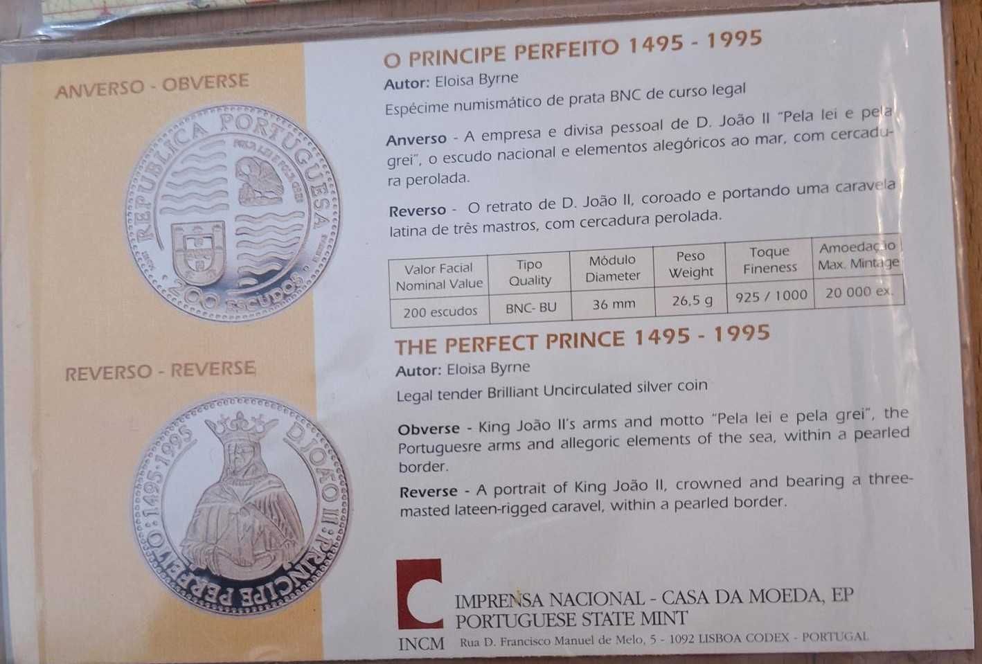 Moedas BNC prata 200 Escudos, Descobrimentos Série V