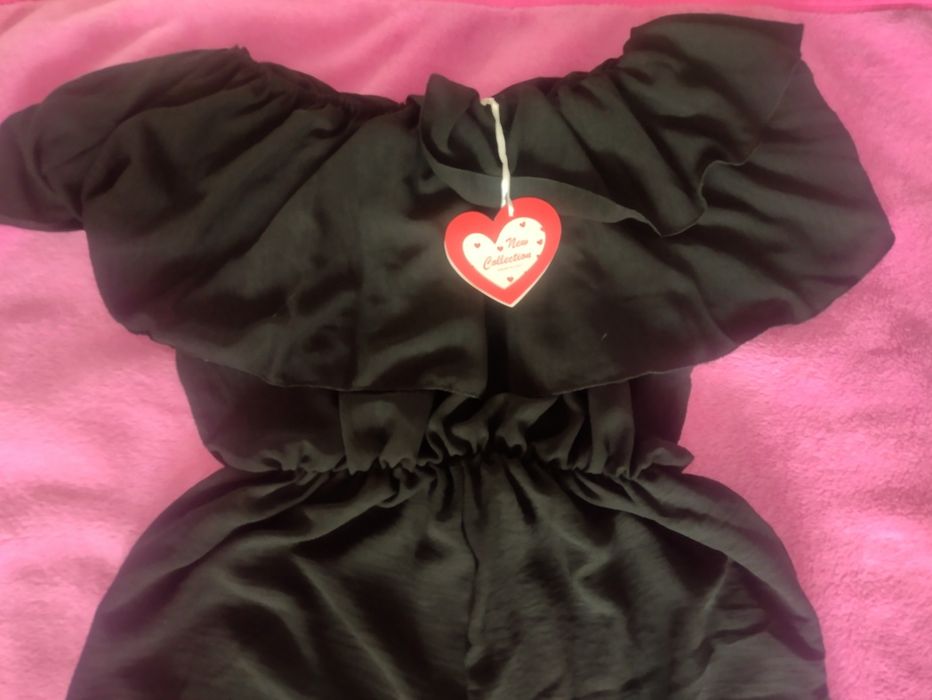 Czarny kombinezon roz. 4XL/48 NOWY