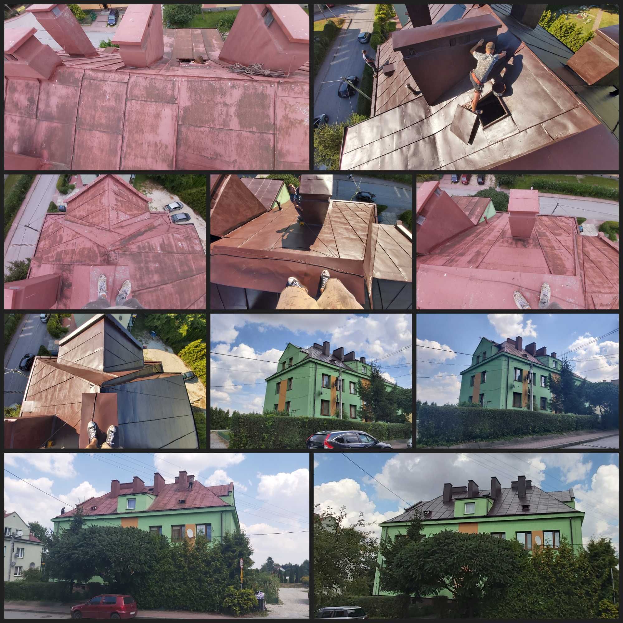 Malowanie dachów i elewacji 60 miesięcy gwarancji