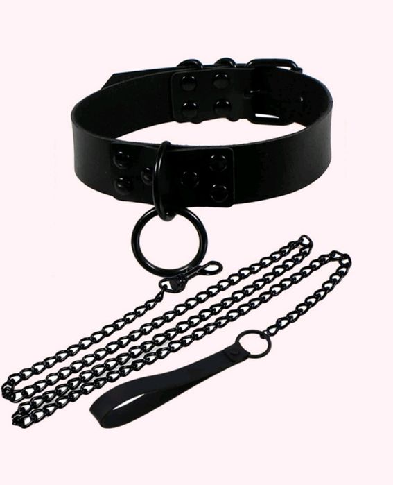 Ckoker obroża z łańcuszkiem no 13
Szyja 30/42 
Szerokość 2,5 cm
Długoś