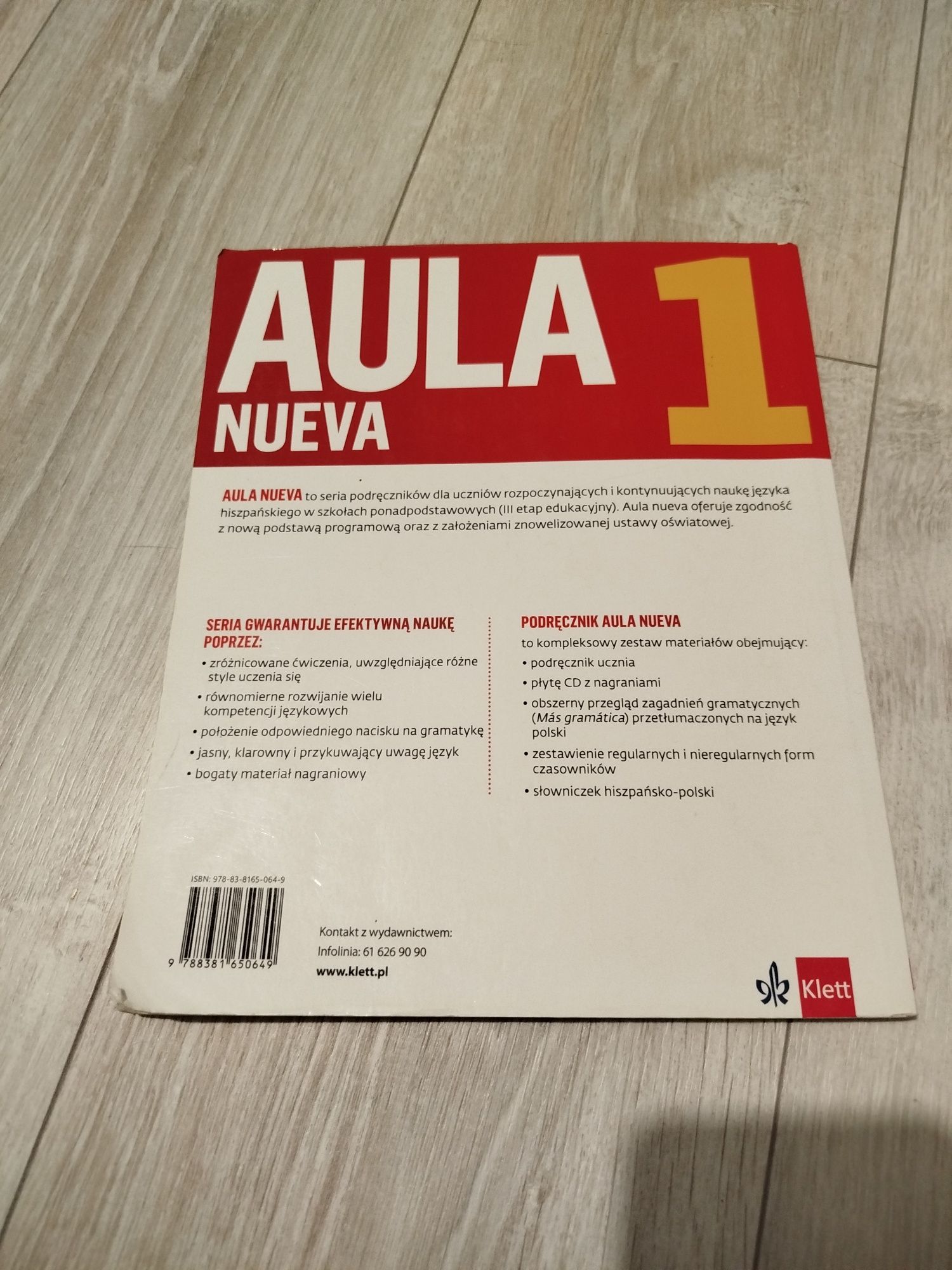 Podręcznik do języka hiszpańskiego aula nueva 1