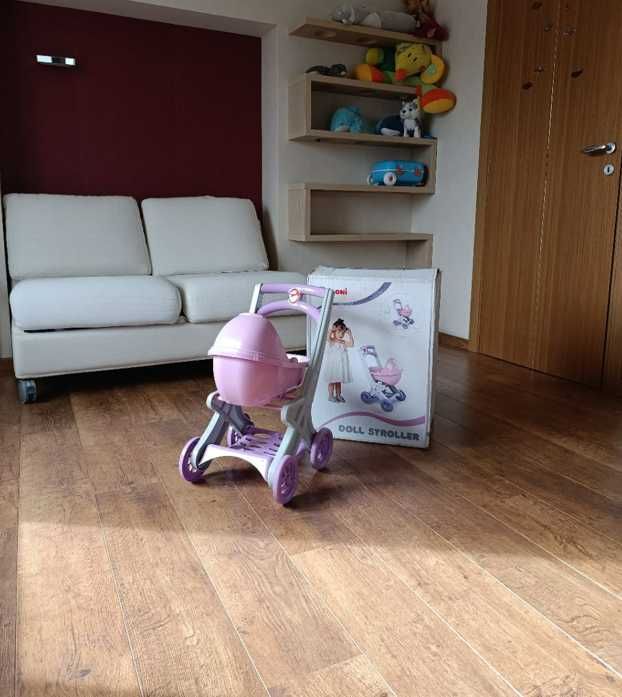 Візочок долоні для ляльки коляска іграшкова рожева doloni