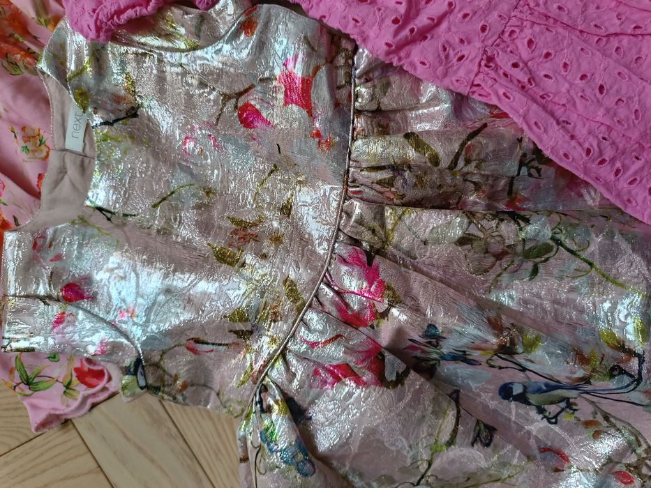 Zestaw letnich ubrań dziewczęcych Next Smyk Zara r. 86