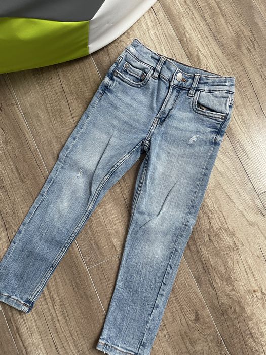 Spodnie dla chłopca chłopięce jeansy jeansowe zara slim fit 116 cm