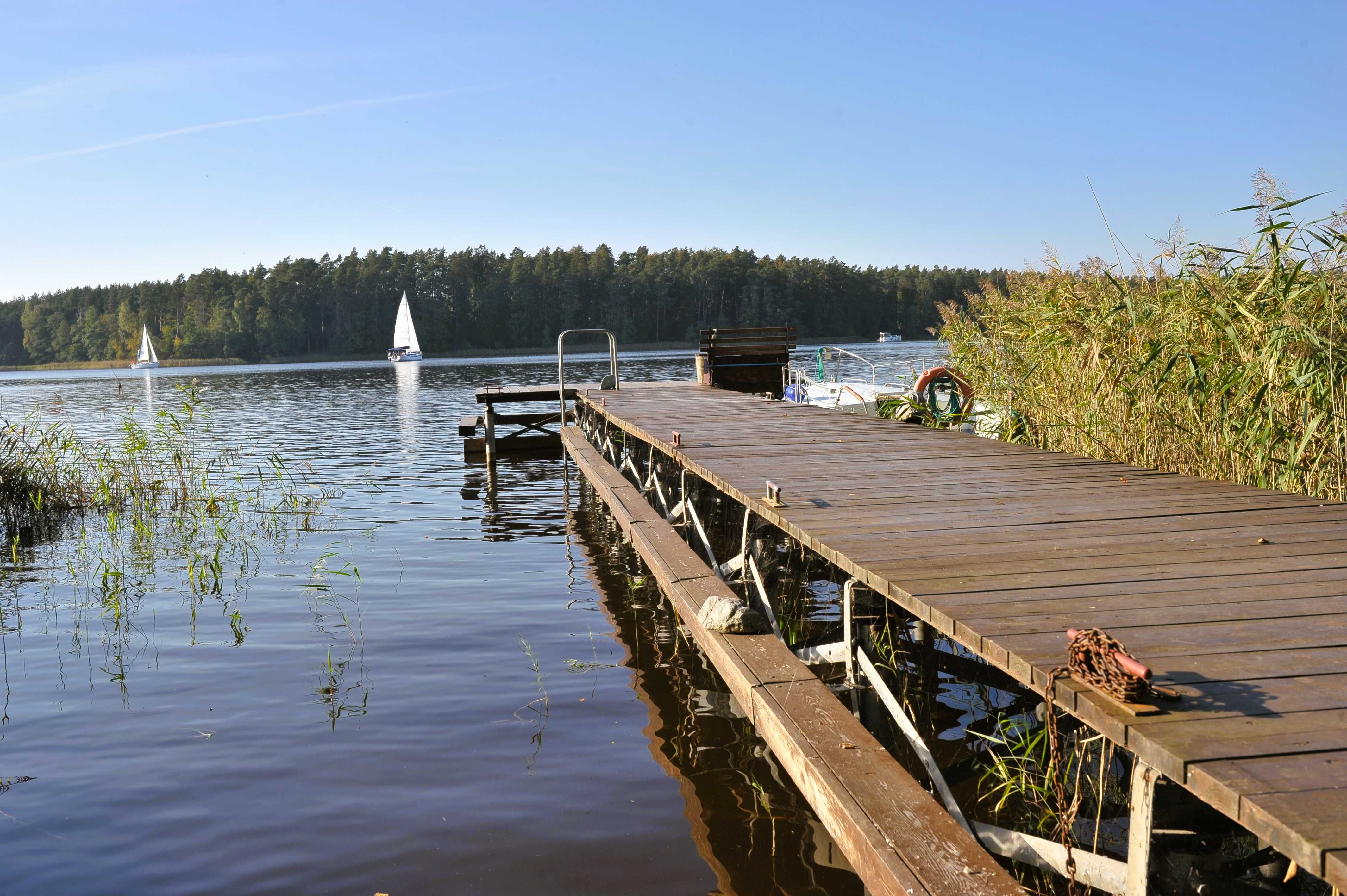 Kraina Relaksu-domki letniskowe Makowo-LINIA BRZEGOWA, POMOST, JACUZZI