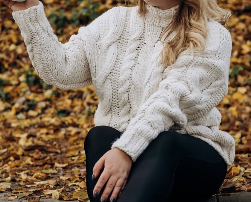 В’язаний светр Zara оверсайз молочний