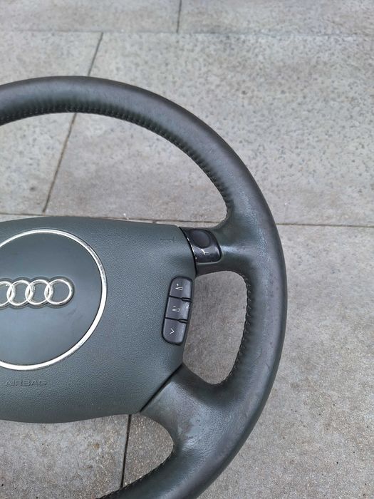 Kierownica zielona skóra Audi A6 C5 A8 D2 Allroad multifunkcja