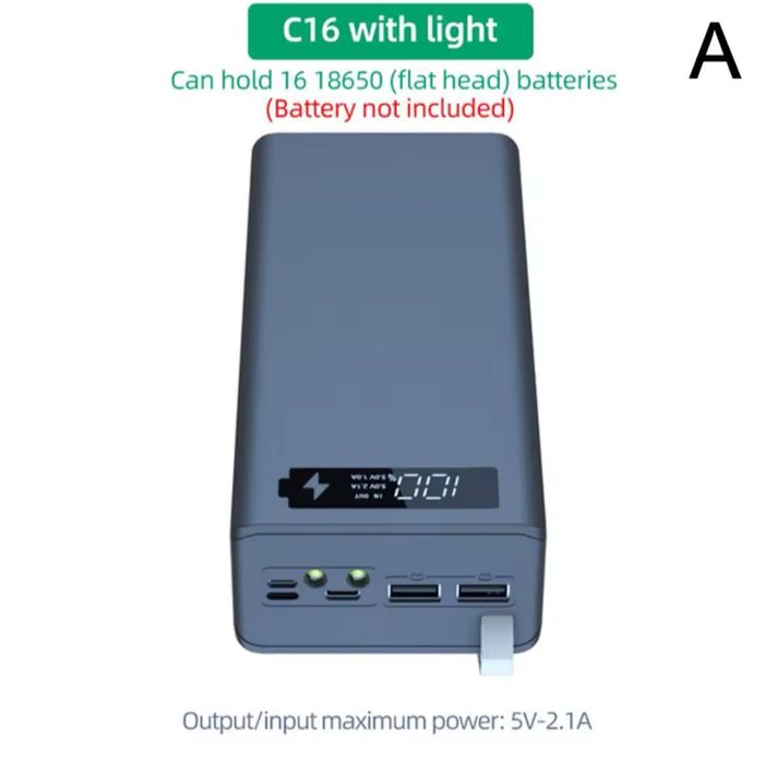 Корпус для павербанка 16x18650