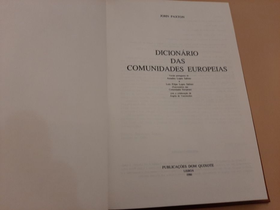 Economia e Gestão-Dicionário das Comunidades Europeias