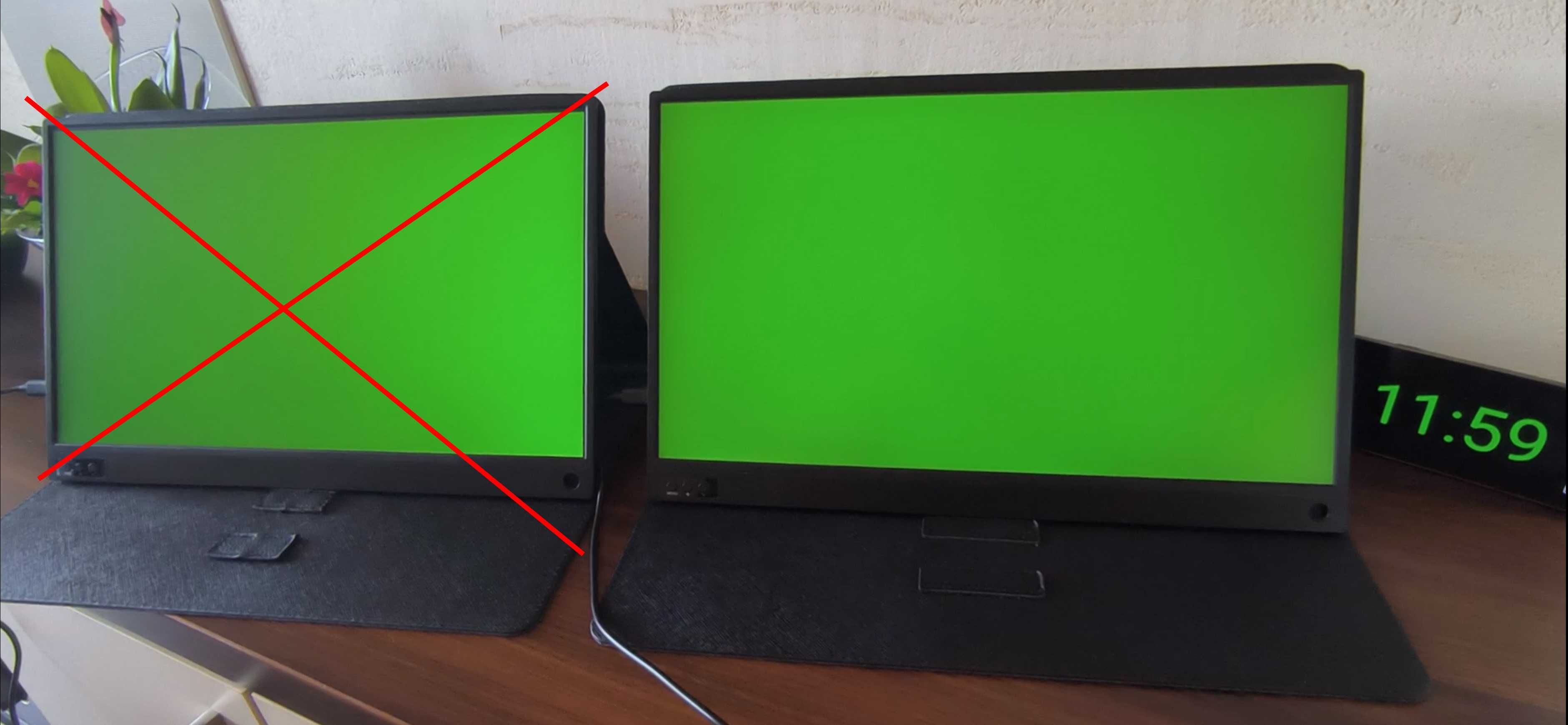 Monitor 15.6" ZEUSLAP HDR, 120hz, IPS, 1080P, MiniHDMI, USB-C