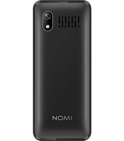 Кнопочний телефон Nomi i2402 Black чорного кольору коробка документи