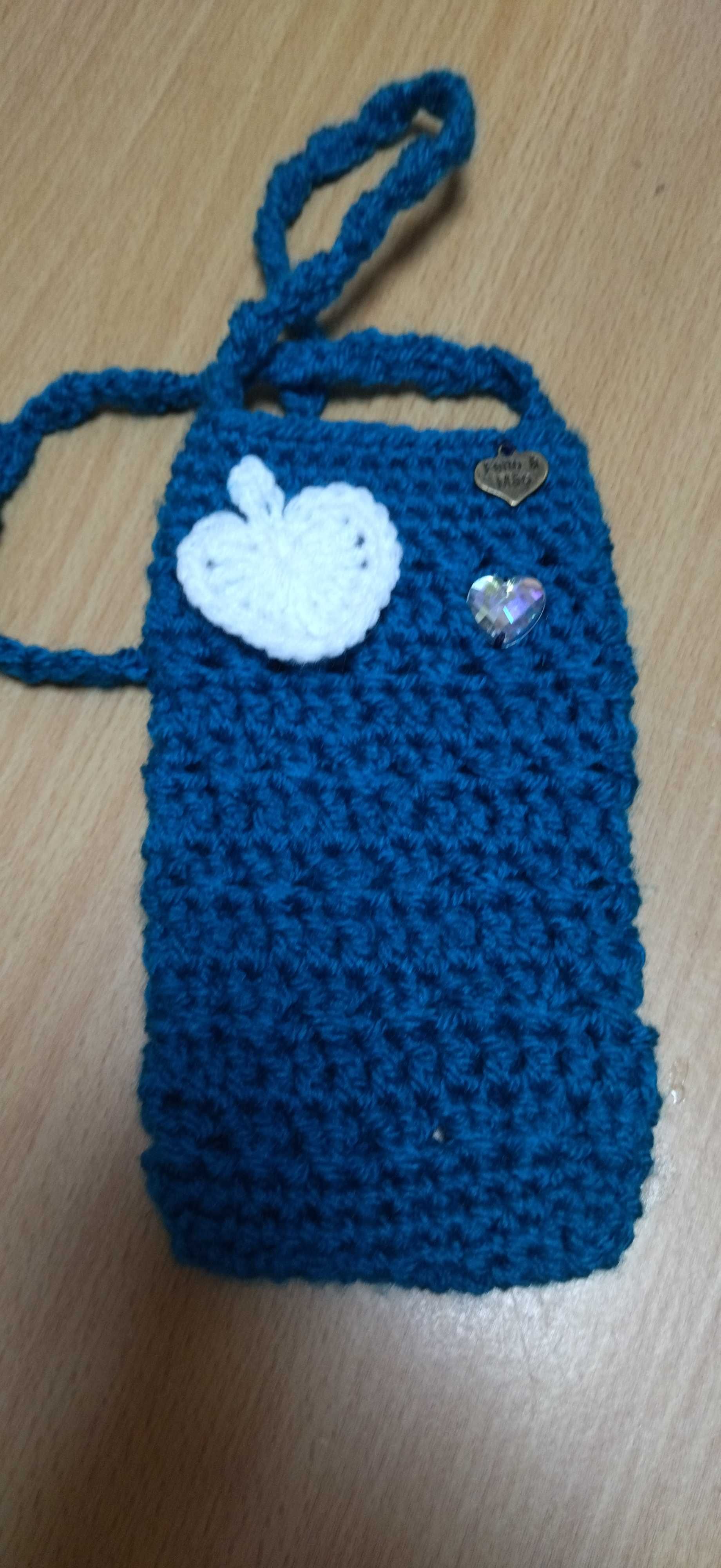 Bolsa azul Turquesa com corações para tm ou cartão da escola