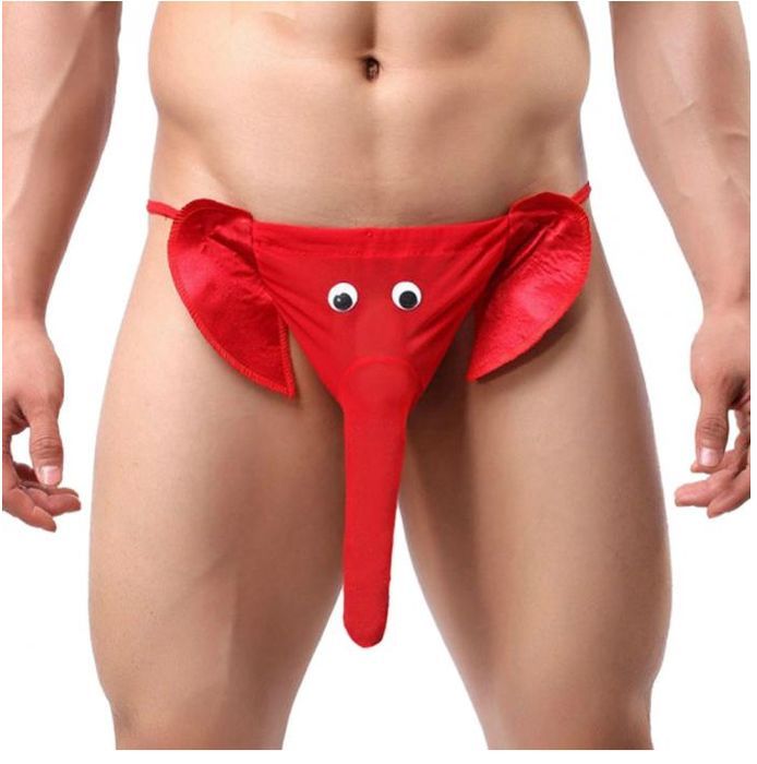 Sexy Stringi Słoń Męskie Majtki Śmieszne Na Prezent Wieczór Kawalerski