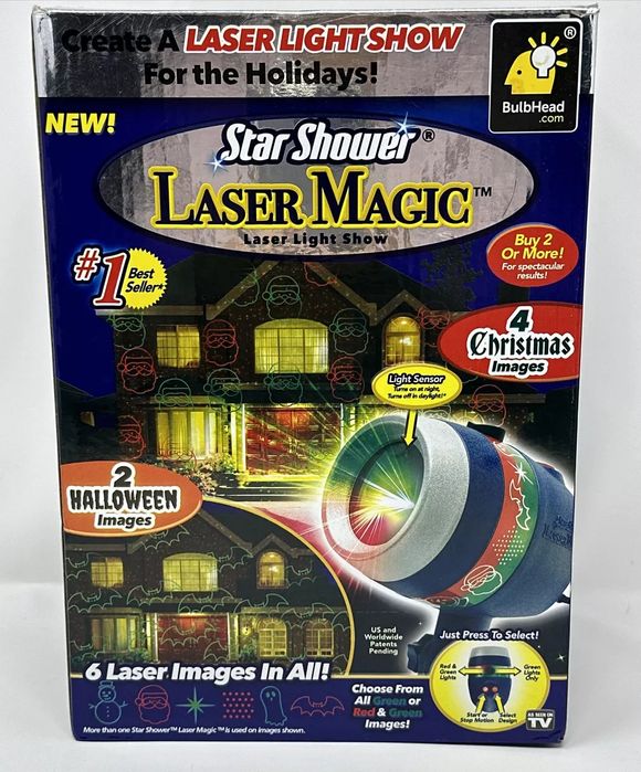 Новорічний лазерний проектор 6 різних зображень