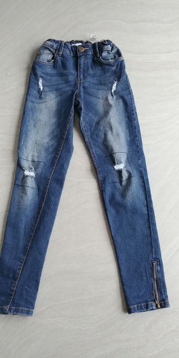 spodnie jeansy dziewczęce pepco r. 158 jak nowe