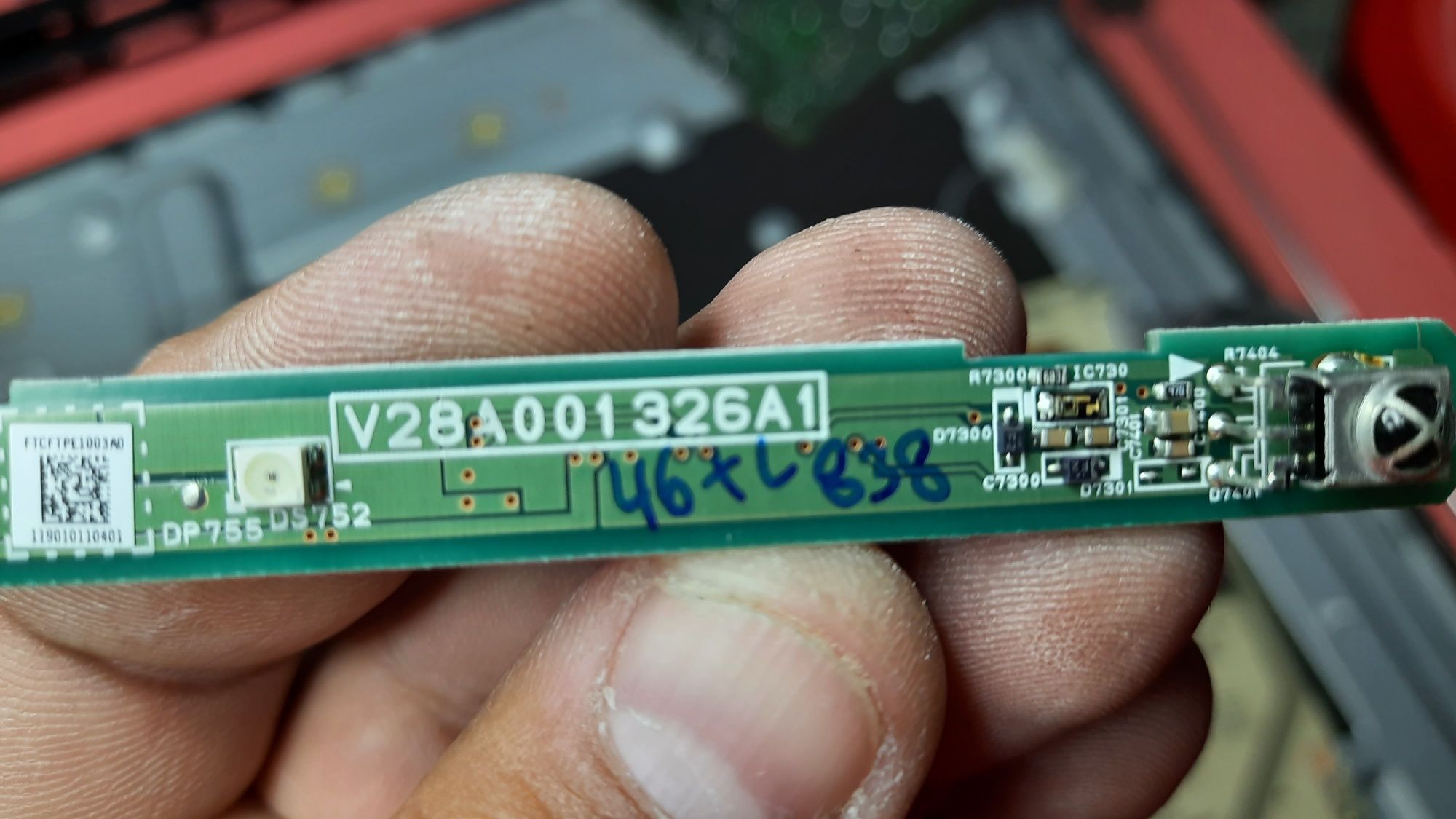 Vendo placa dos botões de uma TV led Toshiba 46TL838