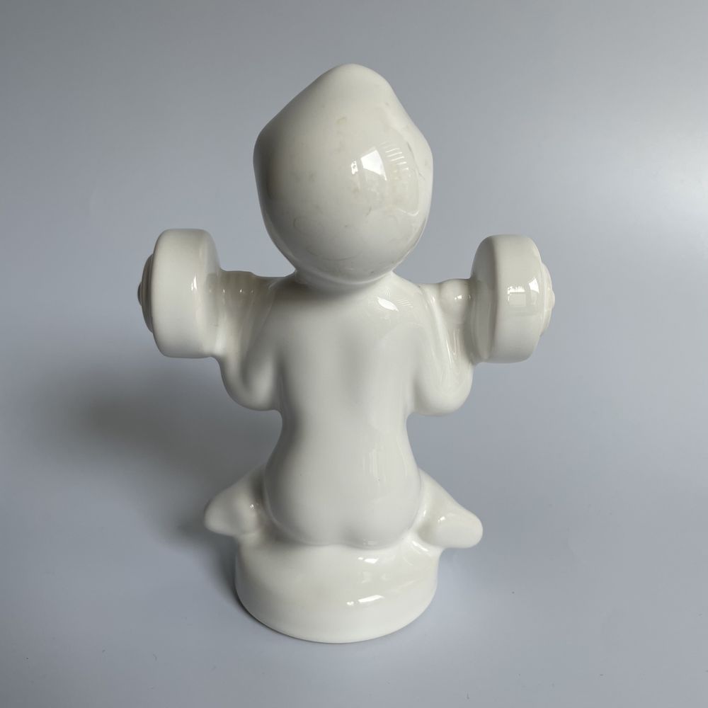 Soholm figurka dziecko siłacz kulturysta siłownia bibelot rzadka forma