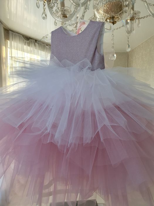 Сукня фея на 5 років пишна рожева у садочок на свято  новий рік