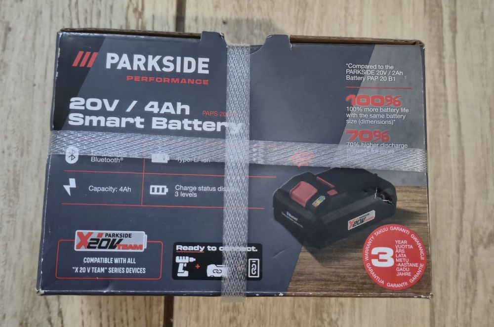 PARKSIDE performance 20V 4Ah smart battery LIDL POLECAM