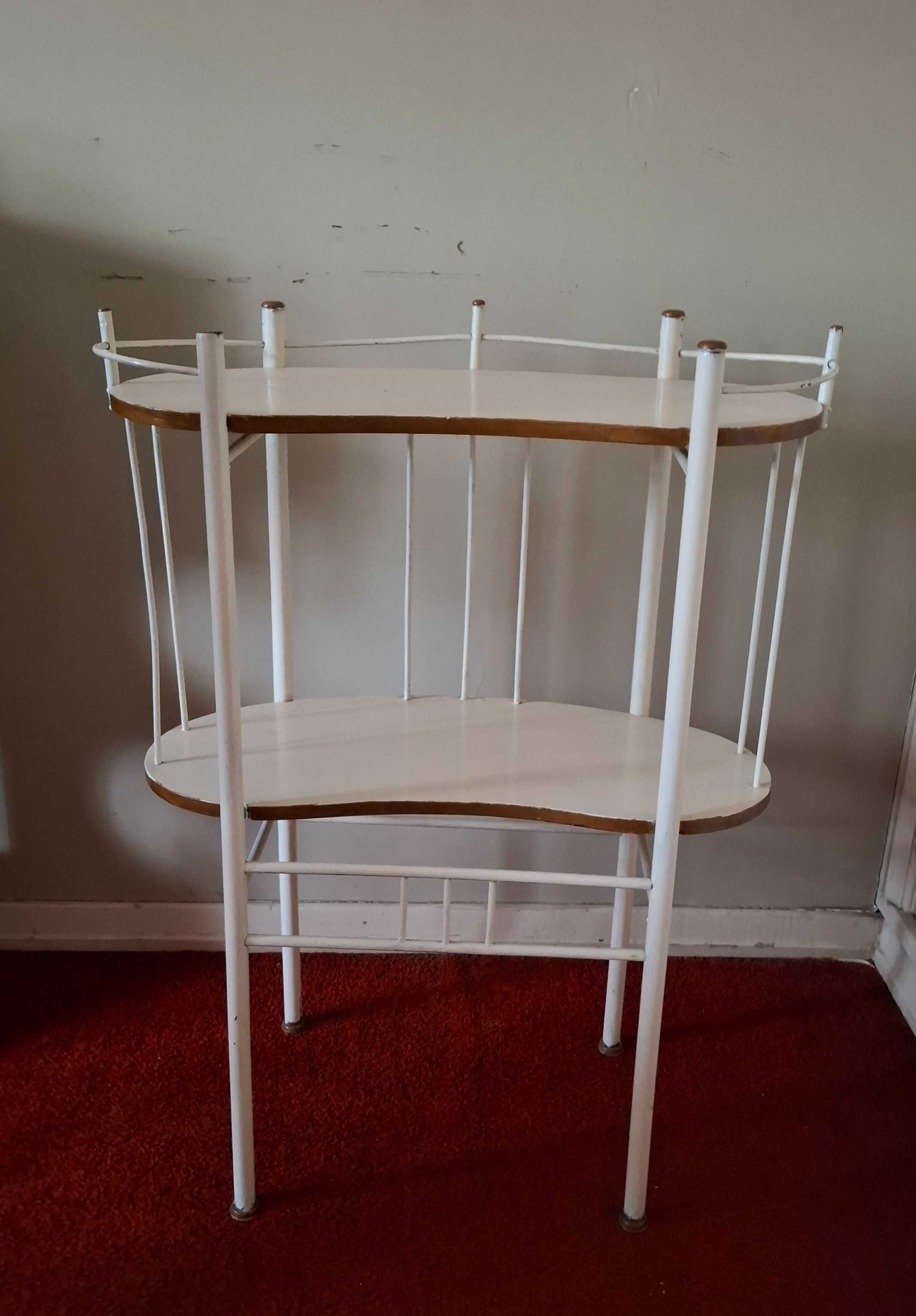 Mesa Meia Lua Lacada estilo Luis XVI