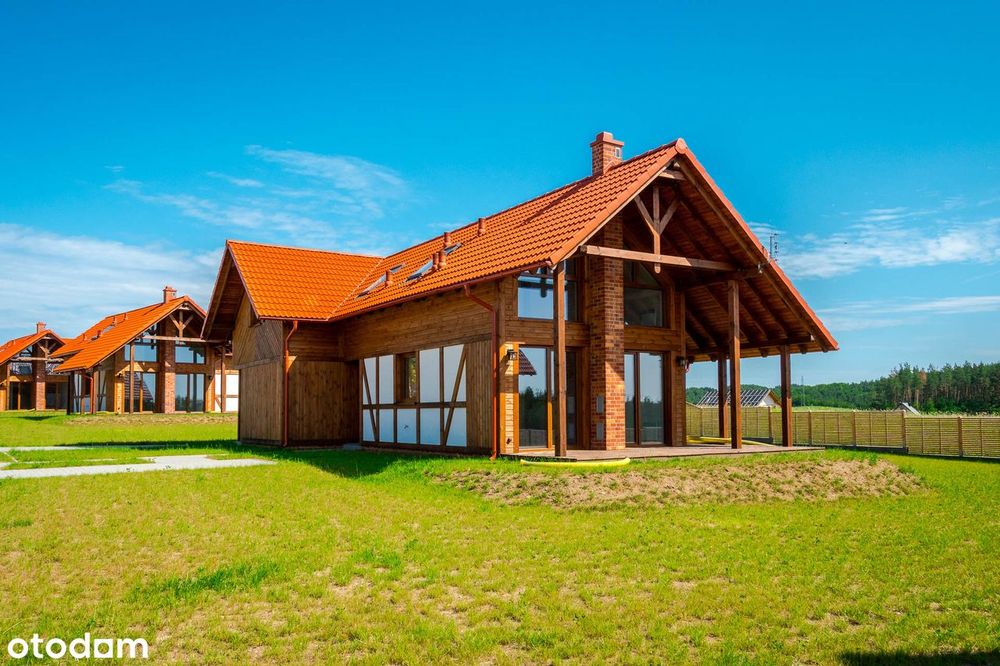 Osada na Kaszubach, dom jezioro, las, inwestycja