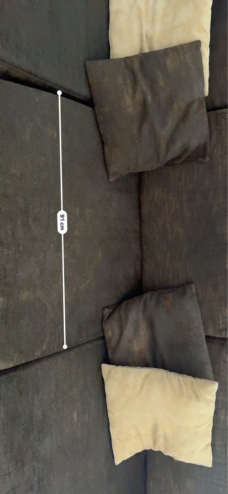 Sofá de 3 lugares com chaise longue